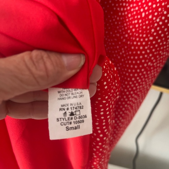 Vici dress red white polka dot dress - Picture 7 of 10